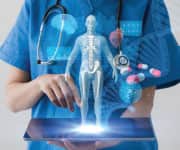 Synchronizing Circadian Rhythm - concept illustration of medical information on a tablet