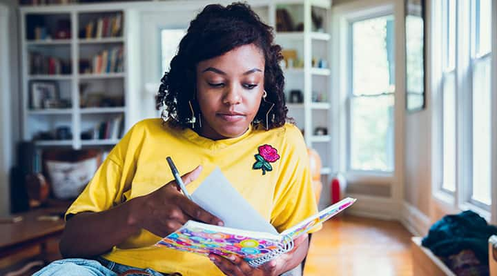 Writing in a journal can support good mental health