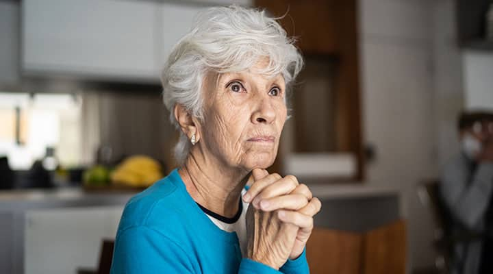 Elderly woman with dementia