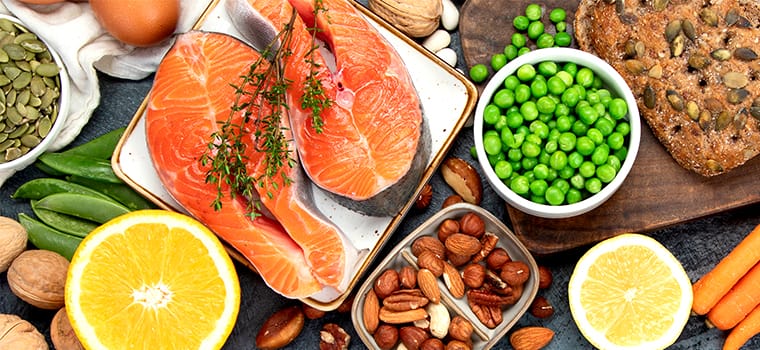 Food rich in vitamin B