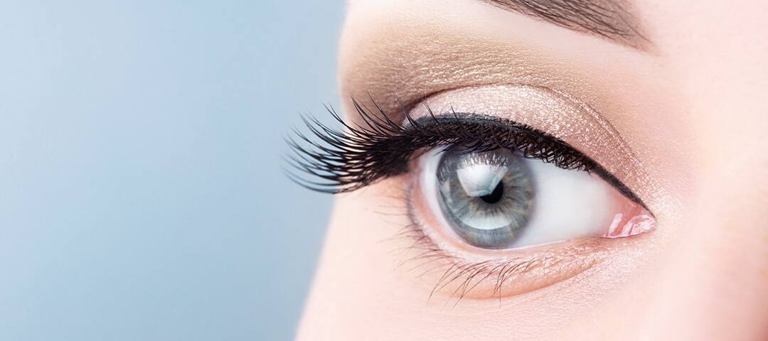 Person's eye looking in the distance