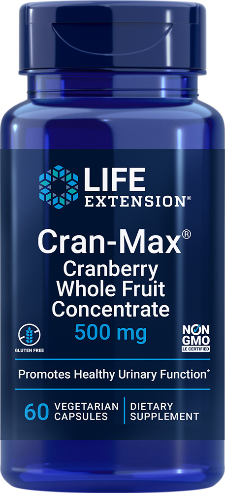 Life Extension Cran-Max®, 60 - 500 Mg (500 Mg, 60 Capsules, Vegetarian)