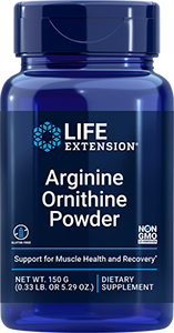 Arginine Ornithine Powder 150 grams - Life Extension
