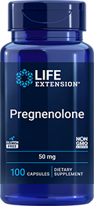 Pregnenolone, 50 mg, 100 capsules