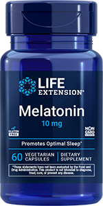 Melatonin, 10 mg, 60 vegetarian capsules