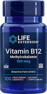 Vitamin B12 Methylcobalamin, 500 mcg, 100 vegetarian lozenges