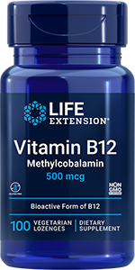 Vitamin B12 Methylcobalamin, 500 mcg, 100 vegetarian lozenges