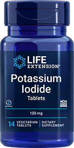 Potassium Iodide Tablets 130 mg, 14 vegetarian tablets - Life Extension