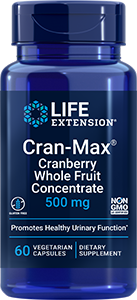 Cran-Max® 500 mg, 60 vegetarian capsules - Life Extension