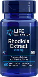 Rhodiola Extract 250 mg, 60 vegetarian capsules - Life Extension