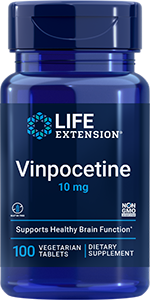 Vinpocetine 10 mg, 100 vegetarian tablets - Life Extension