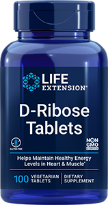 D-Ribose Tablets 100 vegetarian tablets - Life Extension