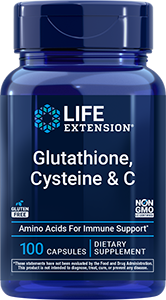 Glutathione, Cysteine & C, 100 capsules