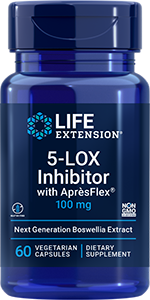 5-LOX Inhibitor with AprèsFlex® 100 mg, 60 vegetarian capsules - Life Extension