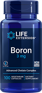 Boron 3 mg, 100 vegetarian capsules - Life Extension