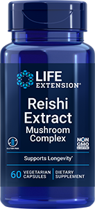 Reishi Extract Mushroom Complex 60 vegetarian capsules - Life Extension