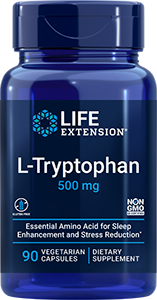 L-Tryptophan 500 mg, 90 vegetarian capsules - Life Extension