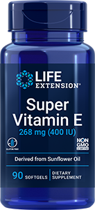 Super Vitamin E 268 mg (400 IU), 90 softgels - Life Extension