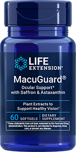 MacuGuard® Ocular Support with Saffron & Astaxanthin, 60 softgels