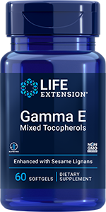Gamma E Mixed Tocopherols, 60 softgels