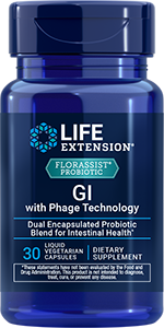 FLORASSIST® GI with Phage Technology, 30 liquid vegetarian capsules