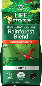 Rainforest Blend Ground Coffee 12 oz - Life Extension