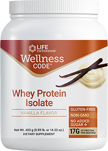 Wellness Code® Whey Protein Isolate (Vanilla), 403 grams