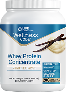 Wellness Code® Whey Protein Concentrate (Vanilla), 500 grams