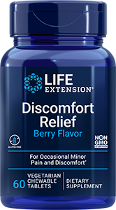 Discomfort Relief (Berry Flavor) 60 vegetarian chewable tablets - Life Extension