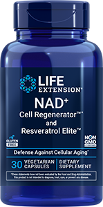 NAD+ Cell Regenerator™ and Resveratrol Elite™, 30 vegetarian capsules