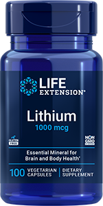 Lithium, 1000 mcg, 100 capsules