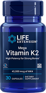 Mega Vitamin K2 45000 mcg (45 mg), 30 capsules
