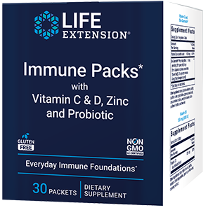 Immune Packs with Vitamin C & D, Zinc and Probiotic, 30 packets