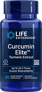 Curcumin Elite™ Turmeric Extract 30 vegetarian capsules - Life Extension