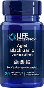 Aged Black Garlic, 30 vegetarian capsules