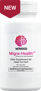 New Product, Migra-Health™ by Minded, 60 vegetarian capsules