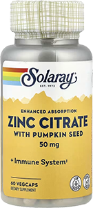 BioCitrate™ Zinc, 50 mg, 60 capsules