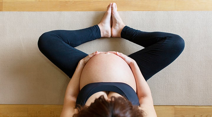 Choose asanas that don't put pressure on your belly