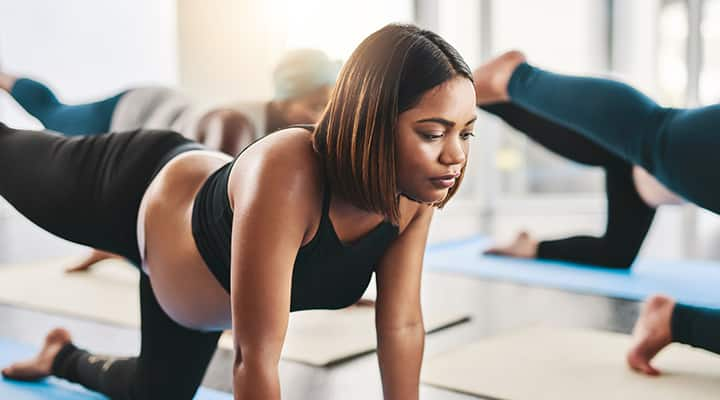 Avoid any yoga poses that put pressure on the belly