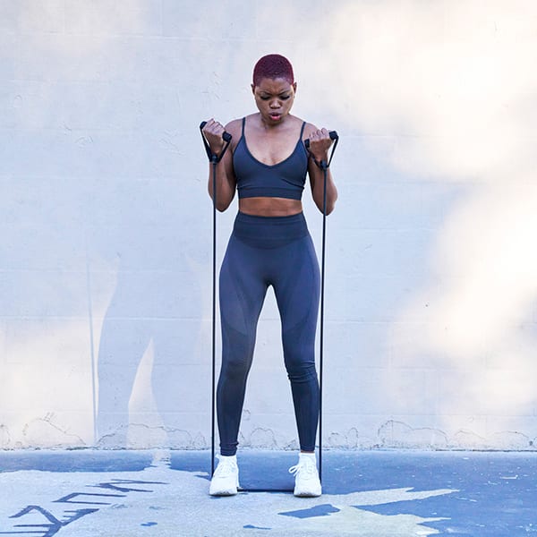 Resistance bands are portable workout tools