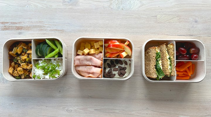 Plan a nutritious meal with a bento box lunch