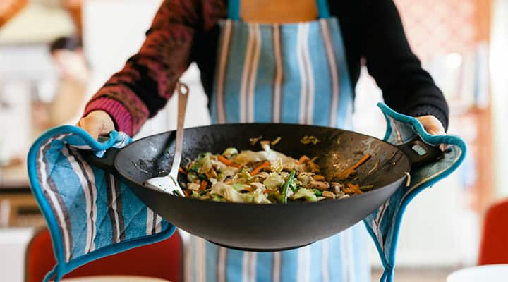 Tofu stir fry is a healthy vegetarian dinner