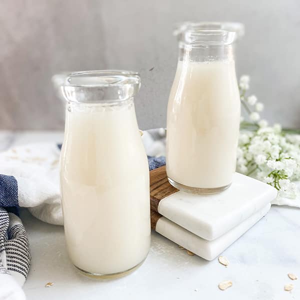 Oat milk is easy to make