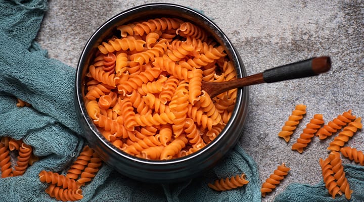 Gluten-free spirals are a good substitute for traditional penne