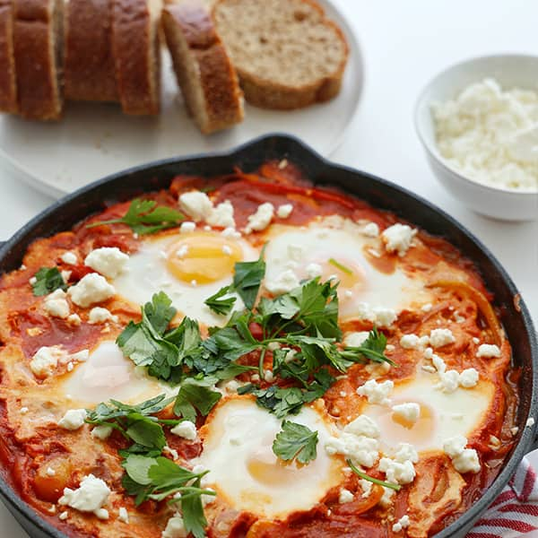 Shakshuka with bread