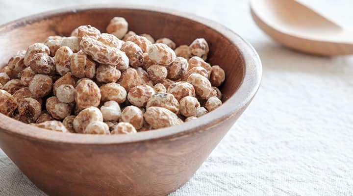 Bowl of tiger nuts rich in health benefits