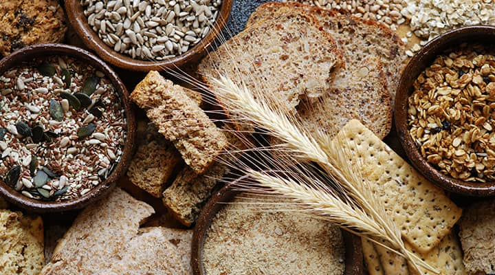 Whole grains in bread are often fortified with thiamine