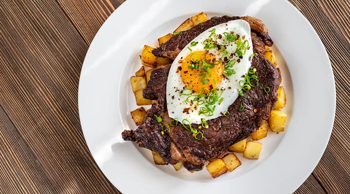 Beef, egg yolks and potatoes are top dietary sources of choline
