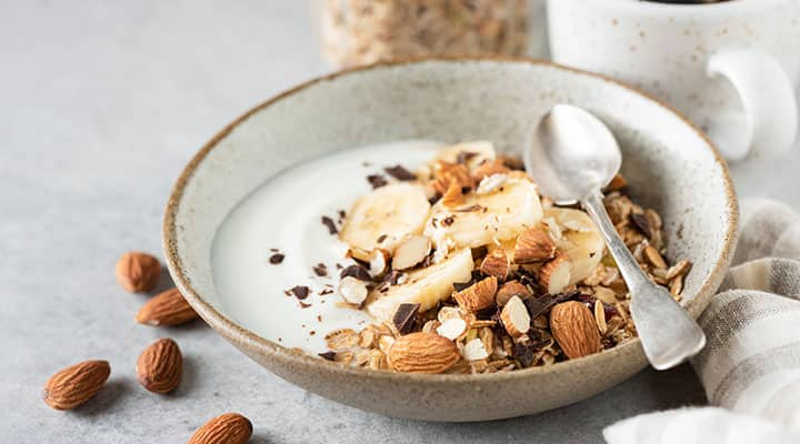 Bananas, nuts and seeds are a good way to get magnesium and potassium in your diet