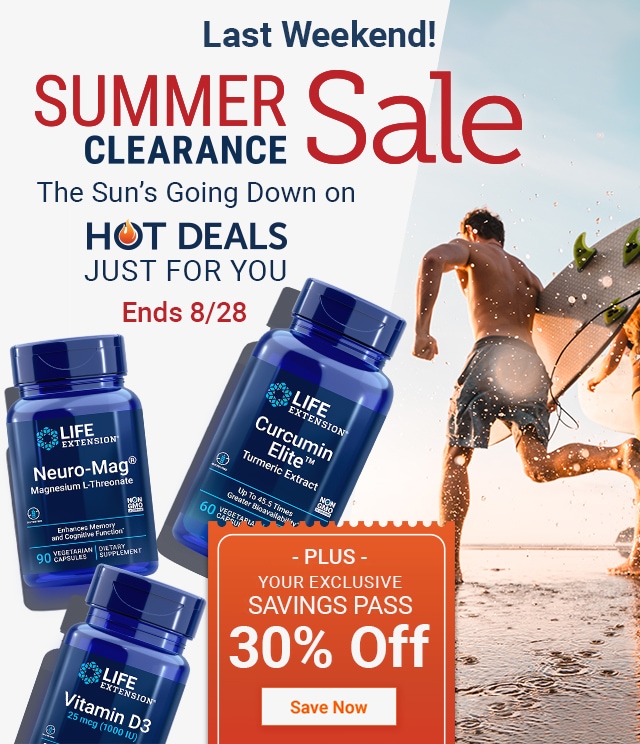 👋 FINAL Weekend For Hot Summer Clearance Deals - Life Extension